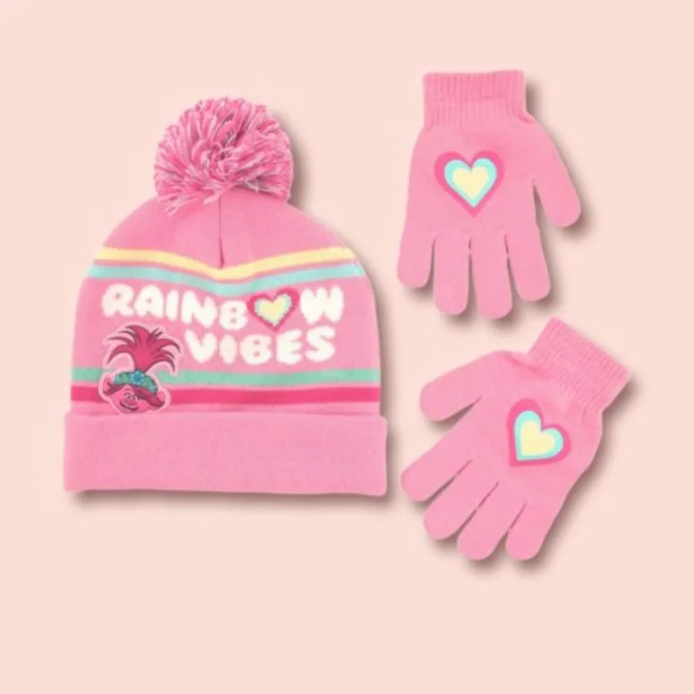 Girls 4-6x DreamWorks Trolls 2-Piece Hat &